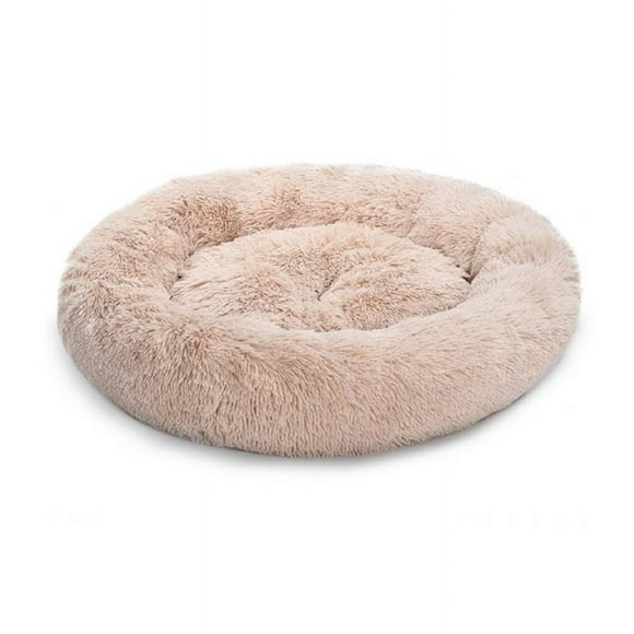 Cama Antiestres de Felpa para mascotas 110 cm - Greige