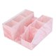thumbnail image 2 of Caja de almacenamiento de herramientas de belleza para pestañas Sisiter, mármol rosa y acrílico, 2 of 7