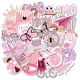 thumbnail image 2 of Pegatinas Wooowyet para niña, estética rosa, impermeables, 50 unidades, 2 of 4