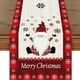 thumbnail image 1 of Mantel De Mesa De Navidad, Versión De Dibujos Animados De Papá Noel, Decoración De Mesa De Vacaciones De Invierno, Duradero, Ambiente Festivo Añadido, Fácil De Limpiar, 33x93cm, 1 of 3