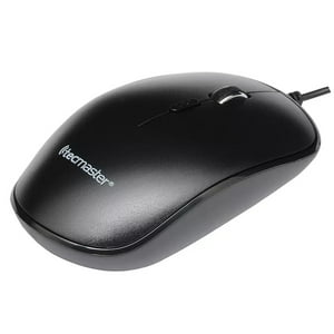 Mouse Óptico Con Cable Usb 1600 Dpi Tecmaster Negro