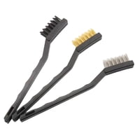 Ioensy - Juego De Cepillos De Alambre De 3 Piezas, Cepillos Para Rascar, Para Limpieza Profunda, Removedor De Pintura, Suciedad, Negro