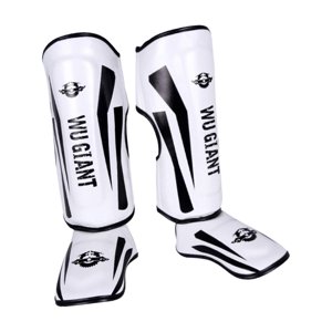 Ioensy - Espinilleras Pata Protectora Antideslizante Ajustable Para Espinilleras De Taekwondo Mma M Blanco