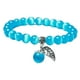thumbnail image 2 of Pulsera De Piedras Preciosas Naturales Cuentas Redondas De Cristal Piedra De Ojo De Gato Azul Cielo, 2 of 3