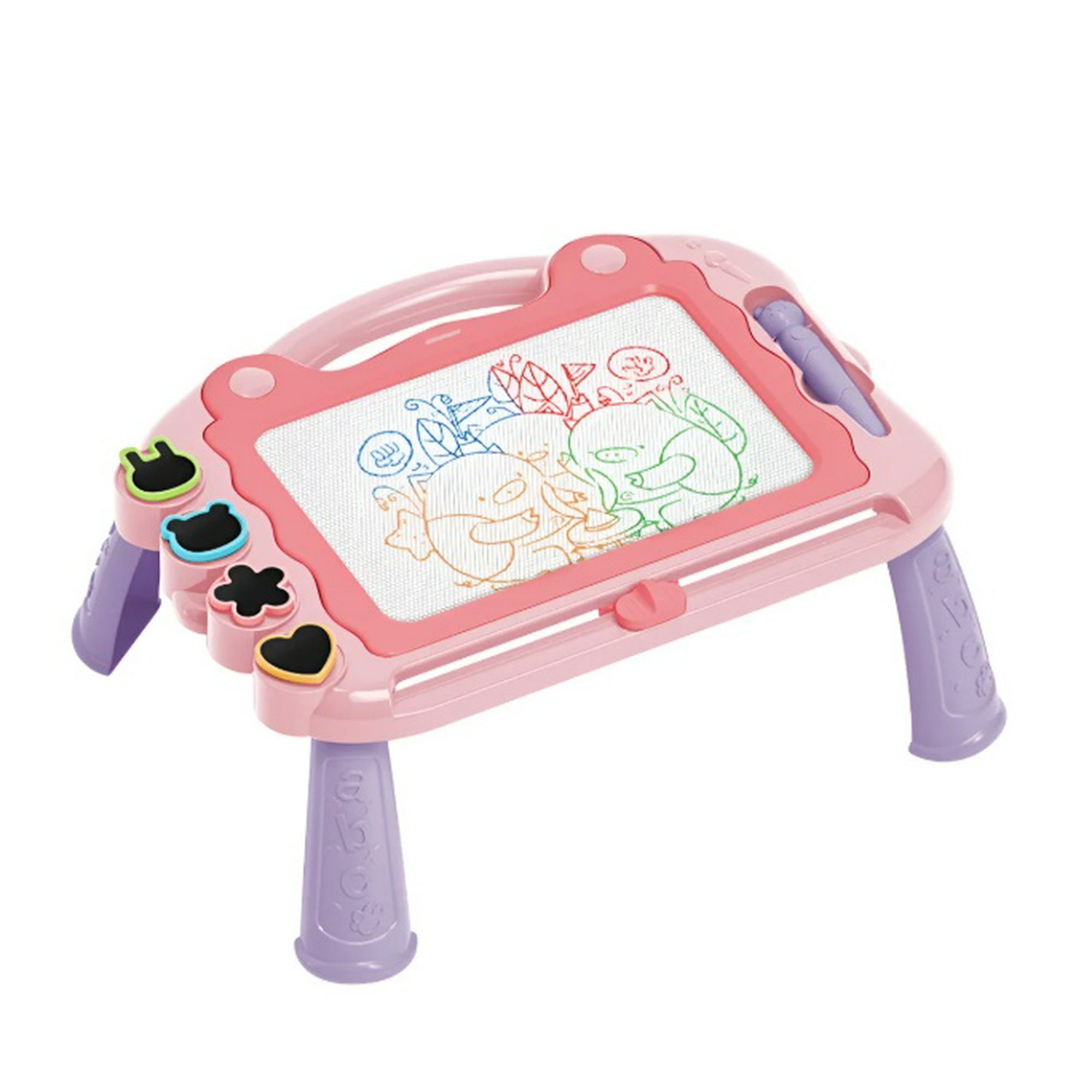 Atlas - Juego Pizarra Magica Con Soporte Para Niños Rosa