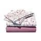 thumbnail image 3 of Sabana 144 Hilos Estampada 2 Plaza Hojas Rosa, 3 of 3