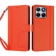 thumbnail image 3 of Funda Cartera Trébol para Motorola Edge 70 Fusion con Ranuras Tarjetas y Carga Inalámbrica Naranja, 3 of 6