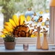 thumbnail image 2 of 1pc, Summer Plant Sunflower Butterfly Wall Sticker, Self-Adhesive PVC Wall Sticker, Room Decor, Scene Decor, Bedroom Decor, Entrance Decor, Kitchen Decor, Background Wall Decor, Window Glass Decor, 2 of 4