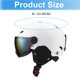 thumbnail image 4 of Casco de esquí deportivo para adultos, para exteriores, resistente al viento, antivaho, con lentes integradas, casco de esquí de seguridad., 4 of 5