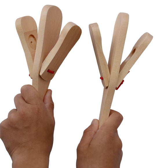 Castanets Mocrrel Professional, juego individual con mango de 20 cm, 2 unidades
