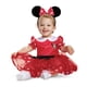 thumbnail image 4 of Disfraz de Disney Minnie Mouse para niñas, rojo, talla 2T, 4 of 5