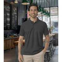 T-World - Polera Piqué Manga Corta Premium 60/40 Ideal Para Bordar Gris Oscuro