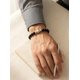 thumbnail image 3 of Pulsera Mallorca Hombre Perla Negra Con Bolitas De Acero Negro 0.6 Cm 19 Cm, 3 of 3