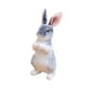 thumbnail image 4 of Realista Conejito Peluche Suave Regalo Comodidad Para Niños Mamá Novia Gris A, 4 of 5