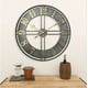 thumbnail image 2 of Reloj de Pared Grande Metálico Gris Estilo Industrial 60 cm, 2 of 6