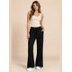 thumbnail image 4 of Pantalón Mujer Flare Pierna Ancha Cintura Elasticada Negro, 4 of 8