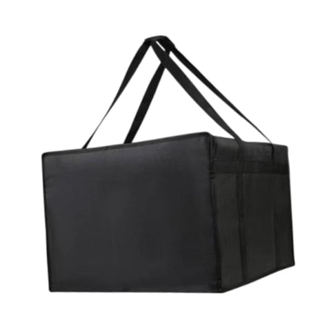 Magideal - Bolsa Aislada Para Entrega De Alimentos, Bolsa Térmica Fresca Para Adultos, Bolsa De Almuerzo Aislada, Calentador De Pizza Para Camping Catering (Negr