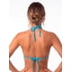 thumbnail image 2 of Bikini estilo triángulo clásico turquesa, 2 of 3