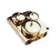 thumbnail image 5 of 3 Platos Compactos Para Decoración De Uñas Con Tapa Para Uso Doméstico, Chapado En Oro., 5 of 5