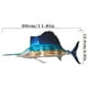 thumbnail image 3 of 1pc Metal Fish Wall Decorative, Wall Art Tropical Fish Sculpture,Sailfish Metal Wrought Iron Silhouette Crafts Interior Wall Home Decor,Christmas Gift, 3 of 3