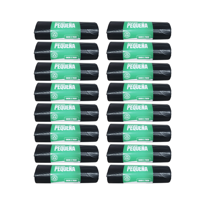 Genérico - Pack 16 Bolsas De Basura Pequeña 70X50Cm