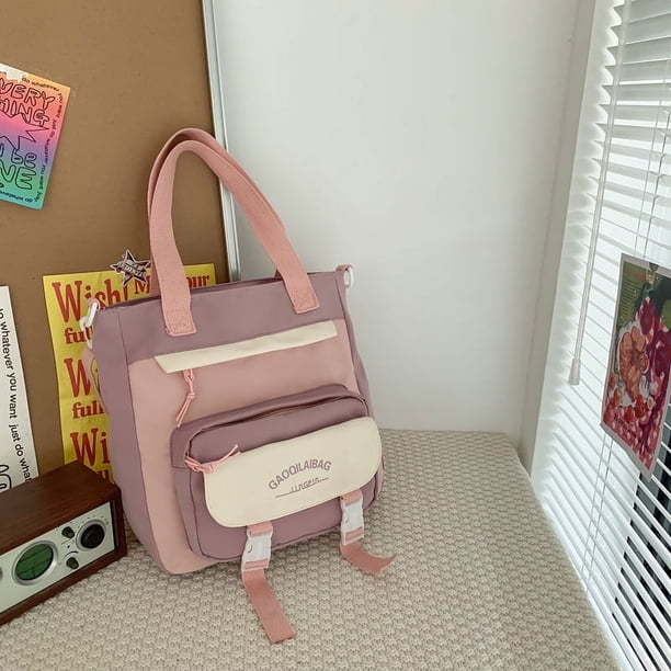 Get Ready for School with Our New Student Large Capacity Light School Bag - Simple Design with Wide Shoulder Strap