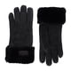 thumbnail image 3 of Guantes de invierno UGG para mujer, de piel, resistentes al agua, color negro, 3 of 5
