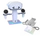 thumbnail image 1 of Soporte de RV ajustable compatible con Meta Quest 3 - Soporte de pantalla para el mando de los auriculares con soporte ajustable para guardar accesorios-Blanco, 1 of 6