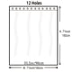 thumbnail image 3 of 1pc Waterproof Shark Pattern Shower Curtain with 12 Hooks - Stylish and Durable Bathroom Decor, 3 of 4