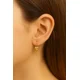 thumbnail image 3 of Aros Gancho Corazón 5mm Oro 18k Nacional 1gr Regalo Mujer Dorado, 3 of 4
