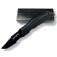 Genérico - Cuchillo Ops Black Sterling Con Pedernal Y Silbato Ai84 Navaja Corta Pluma Cuchillo Cortapluma