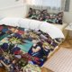 thumbnail image 1 of YuGiOh Anime Home Bed 3-piece Set Classic Japanese Anime Polyester Wash Student Dormitory Set, 1 of 5