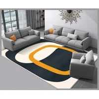 Casadeliacl - Alfombra 180X200 Moderna Elegante Decorativa Tf Marrón / 1.8 M / Círculo