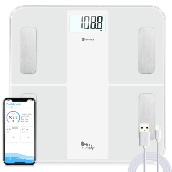 Báscula de peso Himaly recargable por USB y inteligente