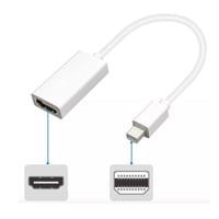 Genérico - Cable Adaptador Thunderbolt Mini Display Port A Hdmi Macbook