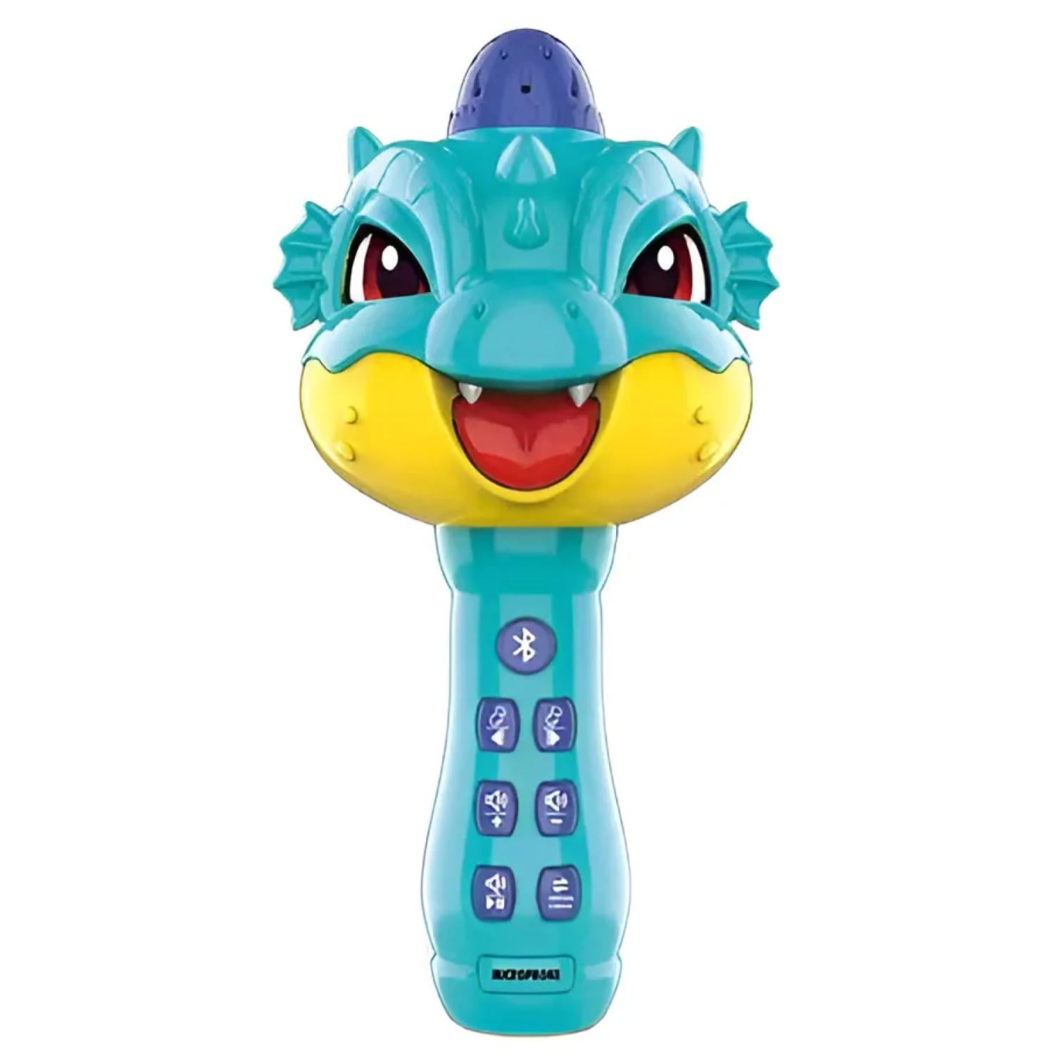 Genérico - Juguete Microfono Karaoke Bluetooth Canciones Dragon Azul