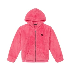 Sudadera Con Capucha Tommy Hilfiger Para Niñas, Rosa, Minky, Talla 16