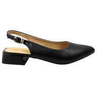 Megabazar Spa - Zapatos Slingback De Mujer Con Punta Fina Yassne Negro