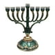 thumbnail image 3 of Estilo Europeo Retro Hanukkah Menorah Suministros Religiosos Adornos Verde, 3 of 3