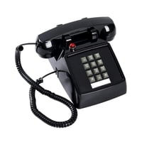 Bothyi - Teléfono De Escritorio Con Cable De Diseño Vintage, Base De Metal Para Hotel, Hogar, 13 X 22,2 X 11,5 Cm, Color Negro