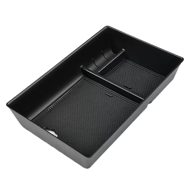 Almacenamiento de reposabrazos Caja de almacenamiento para automóvil Color negro para automóvil Instale fácilmente Consola central profesional de , Almohadilla de goma