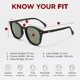 thumbnail image 4 of Gafas de Sol Le Specs Bandwagon Redondas Negro Goma, 4 of 7