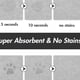 thumbnail image 5 of Tapete absorbente para comedero de perros y gatos, antimanchas y de secado rápido. Suministros innovadores para mascotas. Dispensador de agua para perros y gatos. Tazón para bebederos desordenados (48, 5 of 7