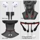 thumbnail image 4 of Correa de silicona antipérdida compatible con Airpods, compatible con GOGOSODU, negro/roja, 4 of 7