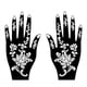thumbnail image 1 of Tattoo Stencil Women Normal Size Temporary Tattoo Templates Body Art Designs Self-Adhesive Reusable Hand Tattoo Stencils Stickers Flower For Adults Women Left And Right Hands Kit Body Paint DIY, 1 of 3
