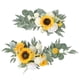 thumbnail image 2 of Flor Artificial Swag Hojas Verdes Colgando Para Telón De Fondo Fiesta Boda Coche Amarillo, 2 of 3