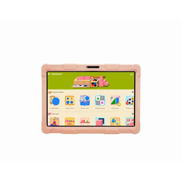 Tablet Infantil Android 12 Quad Core 1.6Ghz 2GB RAM 32 ROM 5000mAh 10 Pulgadas WIFI BLUETOOTH - Rosado