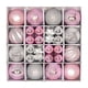thumbnail image 2 of Juego de 44 Uds de Adornos de Bolas de Navidad, Decoraciones Colgantes para árbol de Navidad, Gotas Colgantes Ligeras para Decoración de Navidad, Sumi Plata Rosa, 2 of 5