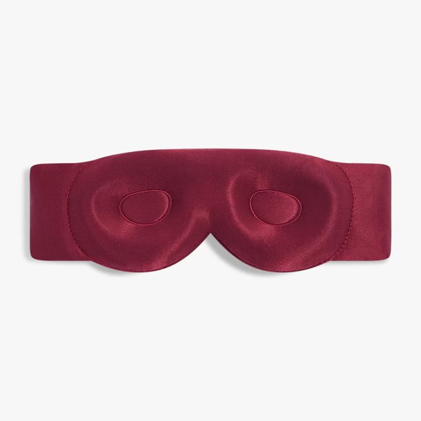 Máscara de Dormir Dore & Rose Aura de Seda Mulberry 23 Momme con Contorno 3D para Oscurecer