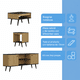 thumbnail image 5 of Combo Living Tokio 3 Piezas Rack TV, Mesa de Centro, Mesa Lateral Madera y Negro mate, 5 of 5